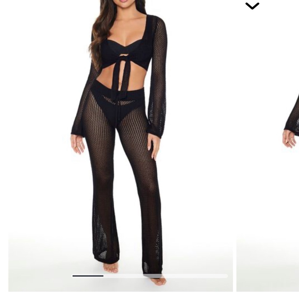 Open knit coverup set NWT